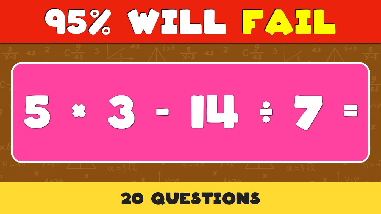 95% Will Fail This Math Challenge || Can You Solve It? || That Will Stump Even The Smartest Minds