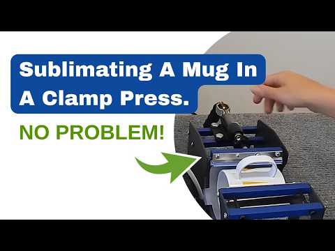 Sublimation of a Polymer Mug in a Clamp Press 