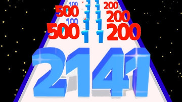 Number Master - 2048 Number Run 3d gameplay Android, iOS New Update All Levels part 6 #numbermaster