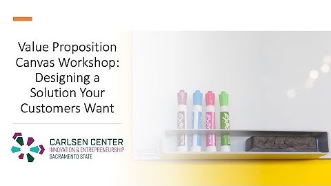 Value Proposition Canvas Workshop: Designing A Solution Your Customers Want
