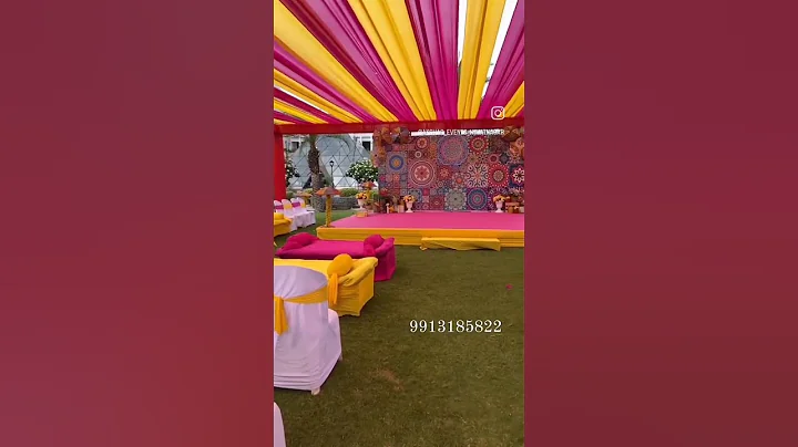 Haldi Decoration | haldi ceremony #haldiceremony #haldidecoration #shorts #viral