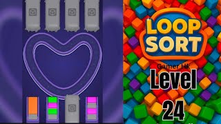 Loop Sort Level 24 Walkthrough Solution 