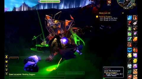 WoW MoP quest - Rending Daggers