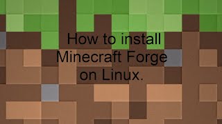 Installing Forge 1.16.4 on Linux(Pop OS)