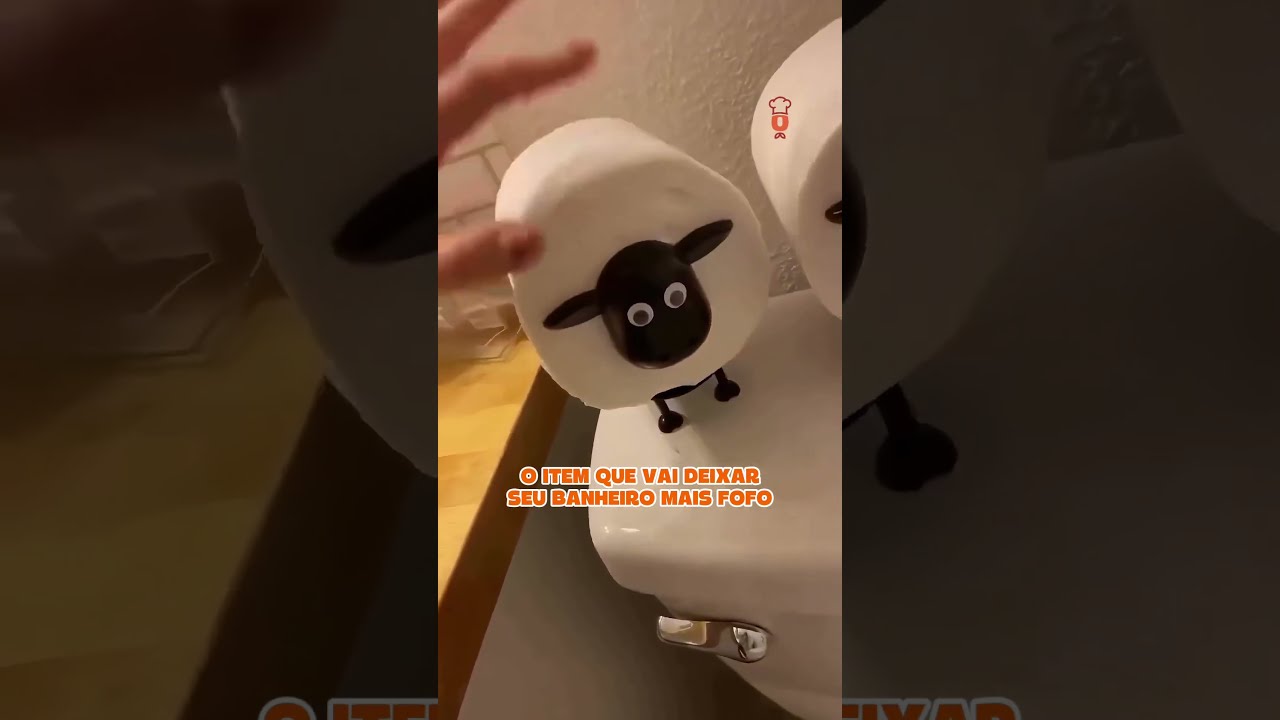 Suporte Divertido Papel Higiênico de Ovelhas