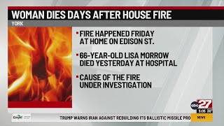 Woman dies after York County house fire