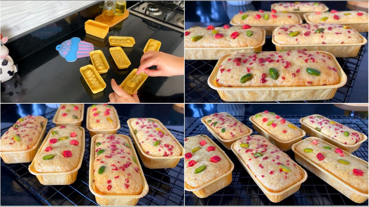 مذاقهم غير😍حضريهم فرمشة عين|اللذة والخفة ياسلام،ميني كيك باللوز غير كل اللي جربتي من قبل هائل روعة