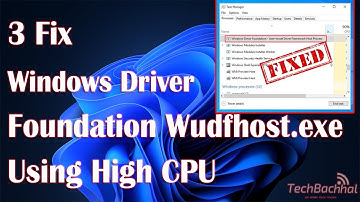 Windows Driver Foundation wudfhost.exe Using High CPU Solution