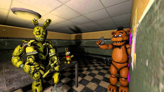 Five Nights At Freddys 4 Png - Nightmare Springtrap And Plushtrap