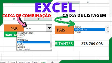 EXCEL | Caixa de Combinação e Caixa de Listagem