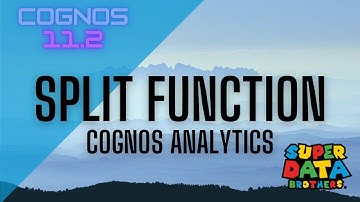 Using Split in Cognos Analytics