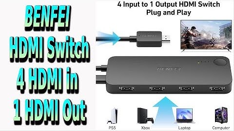 BENFEI HDMI 4 into 1 Switch Box