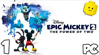 Epic Mickey 2: The Power of Two - Disney Cartoon Video Game PC Gameplay Walkthrough Part 1