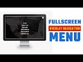 Fullscreen Navigation Menu | Full Screen Overlay Responsive Navigation Bar | Full Screen Toggle Menu