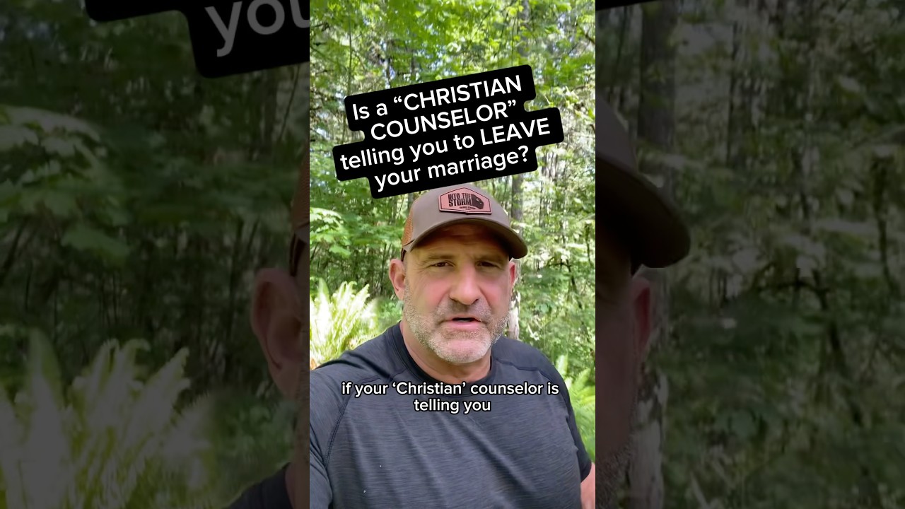 A Christian Counselor WON’T tell you to DIVORCE