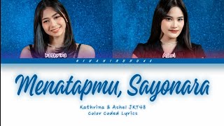 JKT48 - Menatapmu, Sayonara (Manazashi Sayonara) | Color Coded Lyrics