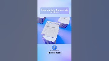 Sign PDFs in 1 Second with AI | PDFelement Batch Signing