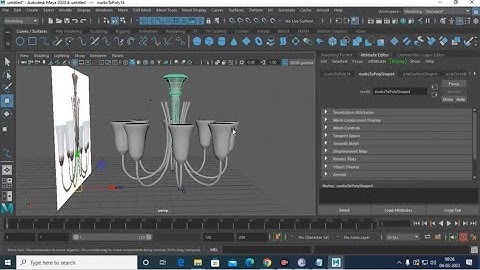 Maya Tutorials, Learn 3D Modeling a Stylish Chandelier from Scratch in Maya.