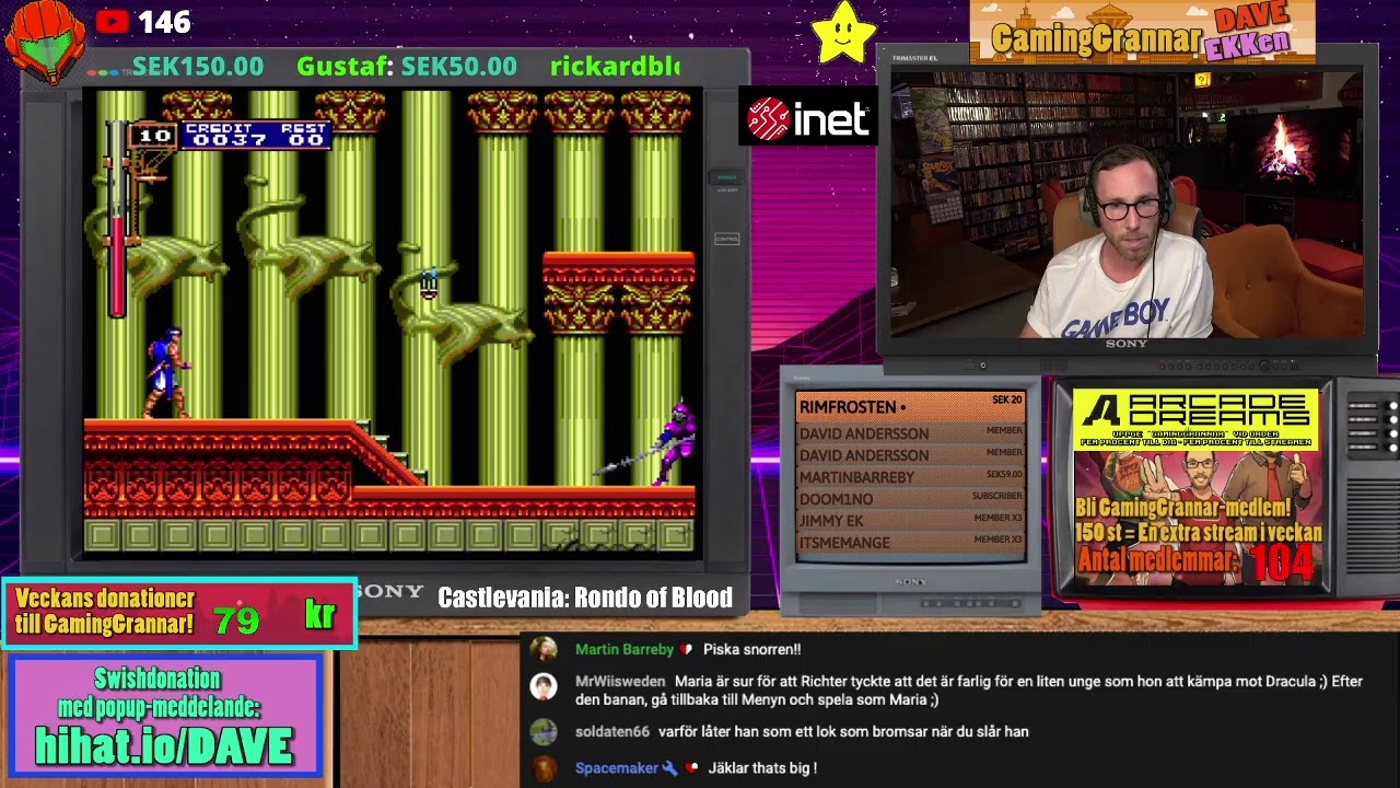 GamingGrannar Livestream: Castlevania: Rondo of Blood