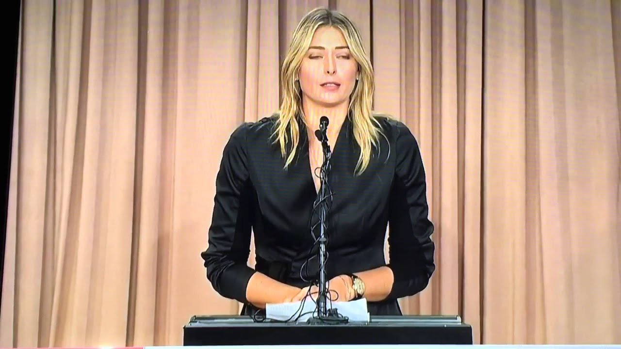 Maria Sharapova Drug Test Fail Press Conference 7th March 2016