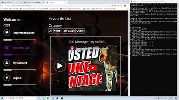 web assignment Demonstration video