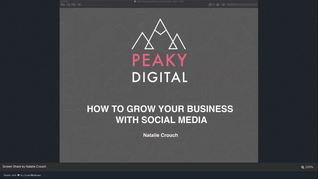 How to Grow your Business with Social Media - Peaky Digital - YouTube