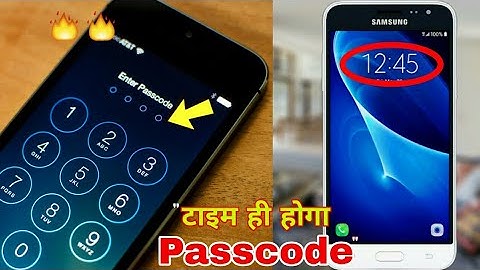 Turn the Current Time into a Lock screen Password | screen lock time password in Hindi /urdu