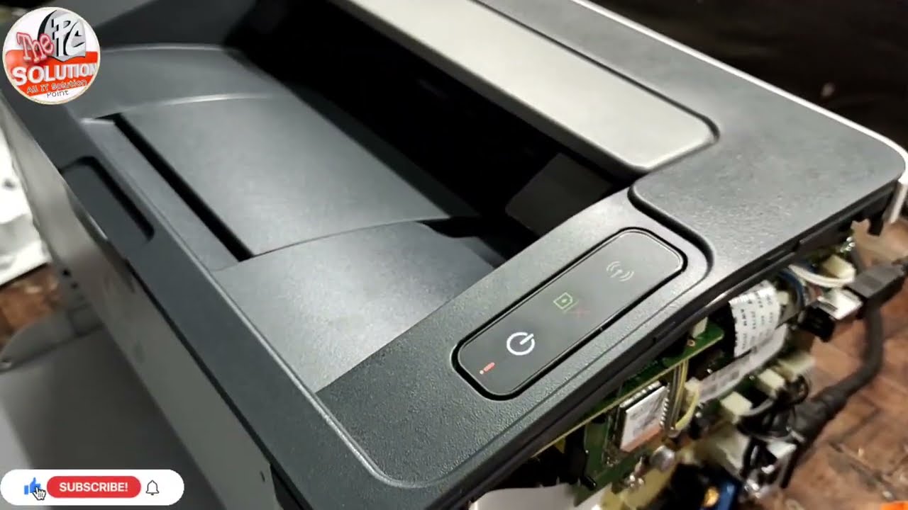 how to solve Hp 108a,108w red light error, hp108w में लाल लाइट आ रही हैं?  hp108w paper jam error fix - YouTube