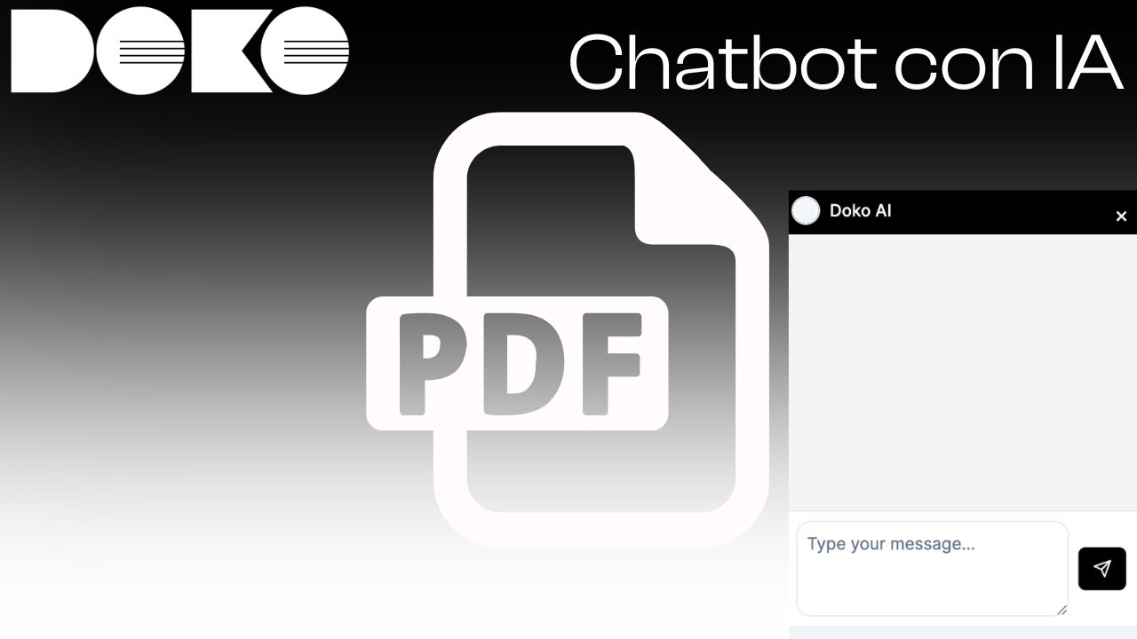 Crea tu propio CHATBOT con IA. Sin código, usando PDFs y en menos de 5 ...