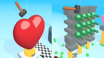 Hammer Flip! Very Satisfying And Relaxing ASMR Slicing Game