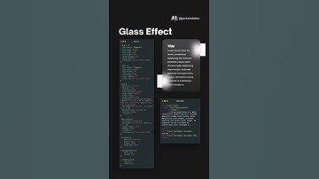 Glass Effect on Card CSS #shorts #css #html #css3 #html5 #webdeveloper #webdesign #ui #ux