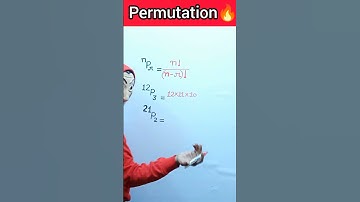 Permutation Basic Concept Trick 🔥#shorts #short #maths #youtubeshorts #permutation