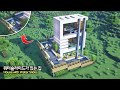 ⛏️ 마인크래프트 야생 건축 강좌 :: 🌊 워터슬라이드가 있는 집 🏘️ [Minecraft Water Slide House Build Tutorial]