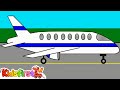 Colors for kids with a helicopter & plane! Cartoons for kids.