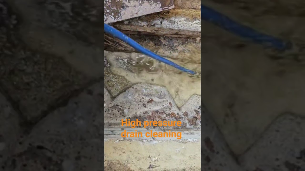 High pressure drain cleaning 