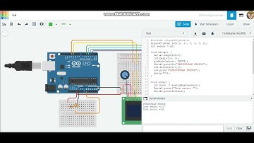 Simulasi Mikrokontroler Arduino Menggunakan TinkerCAD - 07. Menampilkan Data ADC pada LCD 16x2