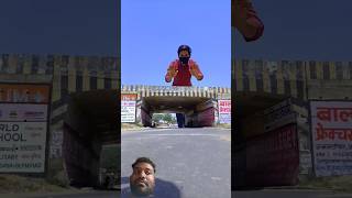 bypass road 🛣️ Jumping vfx magic video kinemaster editing 13 second #ytshorts #shortsfeed #magictags
