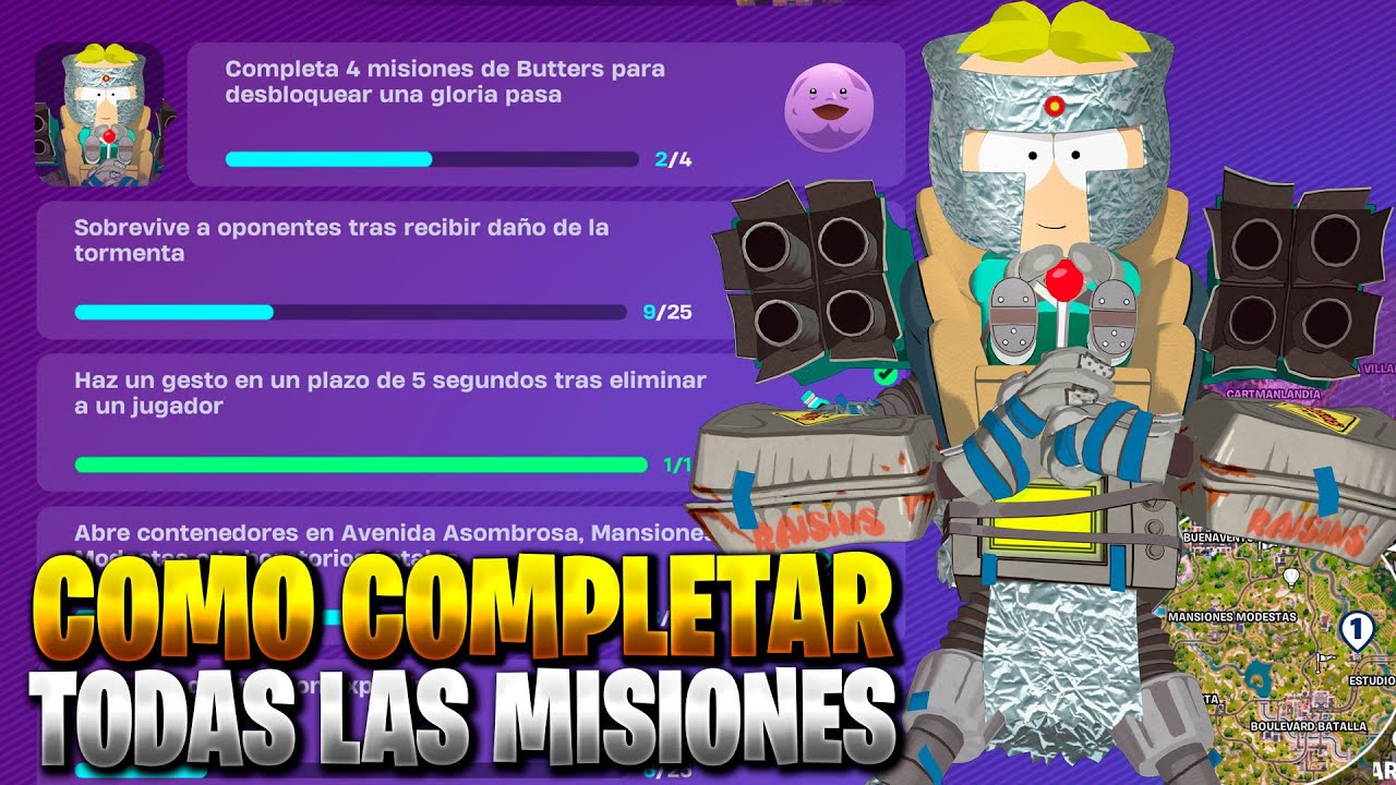 COMO COMPLETAR TODAS LAS MISIONES LEGADO DE CAOS PARTE 6 AY MADRE FORTNITE SOUTH PARK