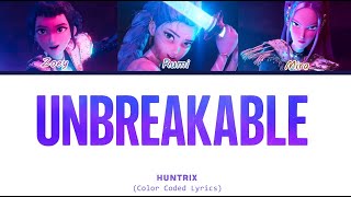 Huntrix (헌트릭스) 'Unbreakable' | Fanmade Song (Color Coded Lyrics)