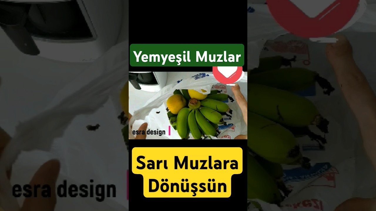 Yemyeşil muzları evde basit bir işlem ile tatlandıralım. #yemektarifleri