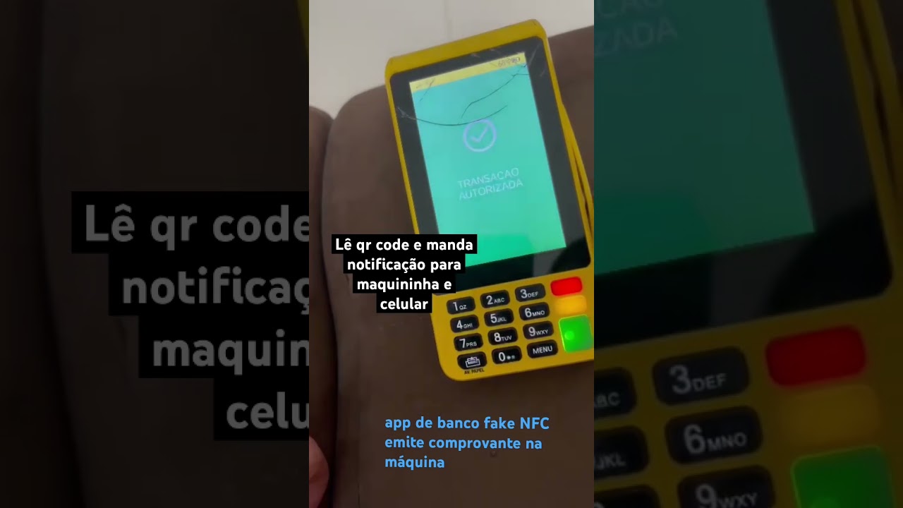 app de banco fake faz pagamento NFC aproximação,QR code e pix. Manda notificaçãoLINK NOS COMENTARIOS