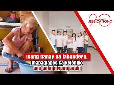 Nanay na labandera mula Cavite, napagtapos sa kolehiyo ang 6 niyang anak! | Kapuso Mo, Jessica Soho