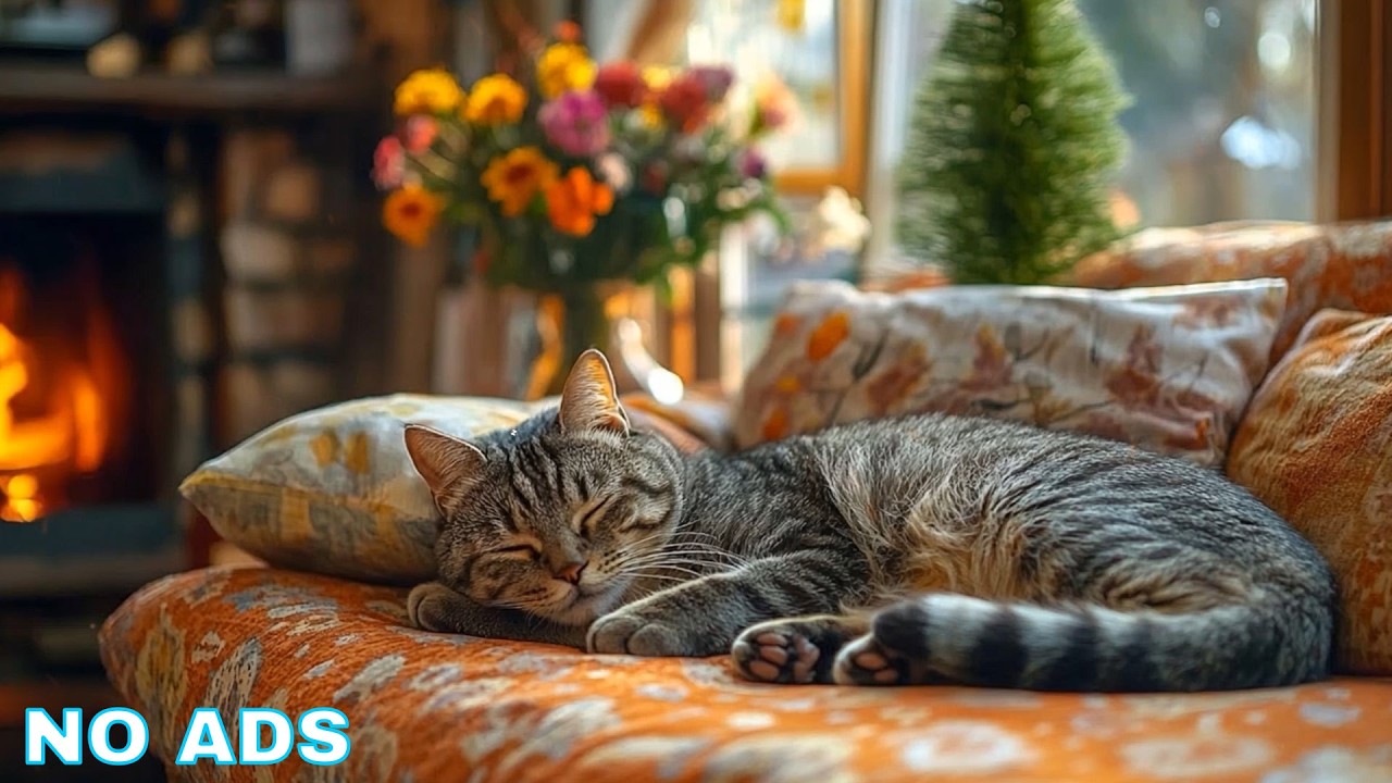 Relaxing Music For Cats 🌌 Cat Sleep Music - Peaceful Piano Environment Helping Cat Rest