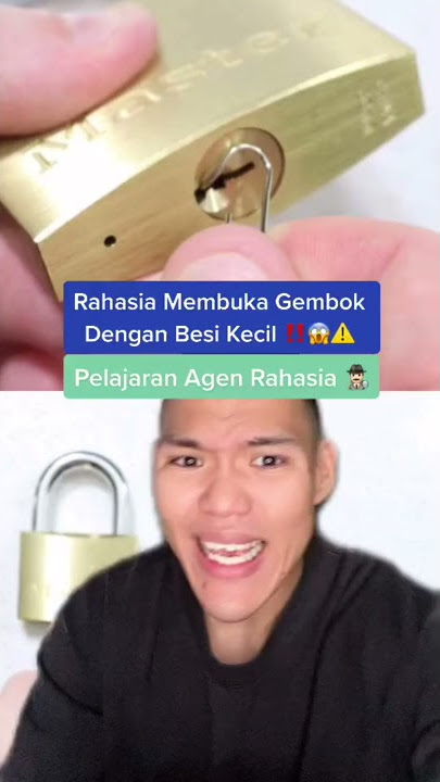 Rahasia membuka gembok dengan besi kecil ‼️ Pelajaran agen rahasia 🕵 #Shorts #YouTubeShorts