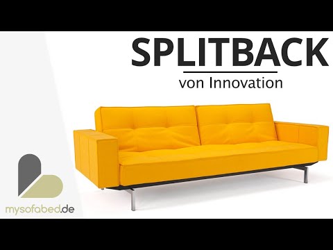 Vorschau: SPLITBACK Schlafsofa mit Frej Armlehnen von Innovation - mysofabed.de