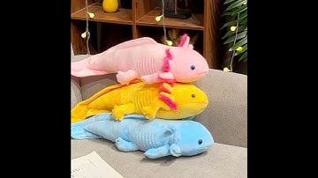 #axolotl Axolotl Plushie Toy Pillow Soft Pink Axolotl Fish Lizard Creepy Stuffed Animals