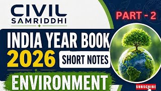 India Year Book 2026: Tiger Conservation Complete Notes #civilsamriddhi #upsc #environment #uppsc