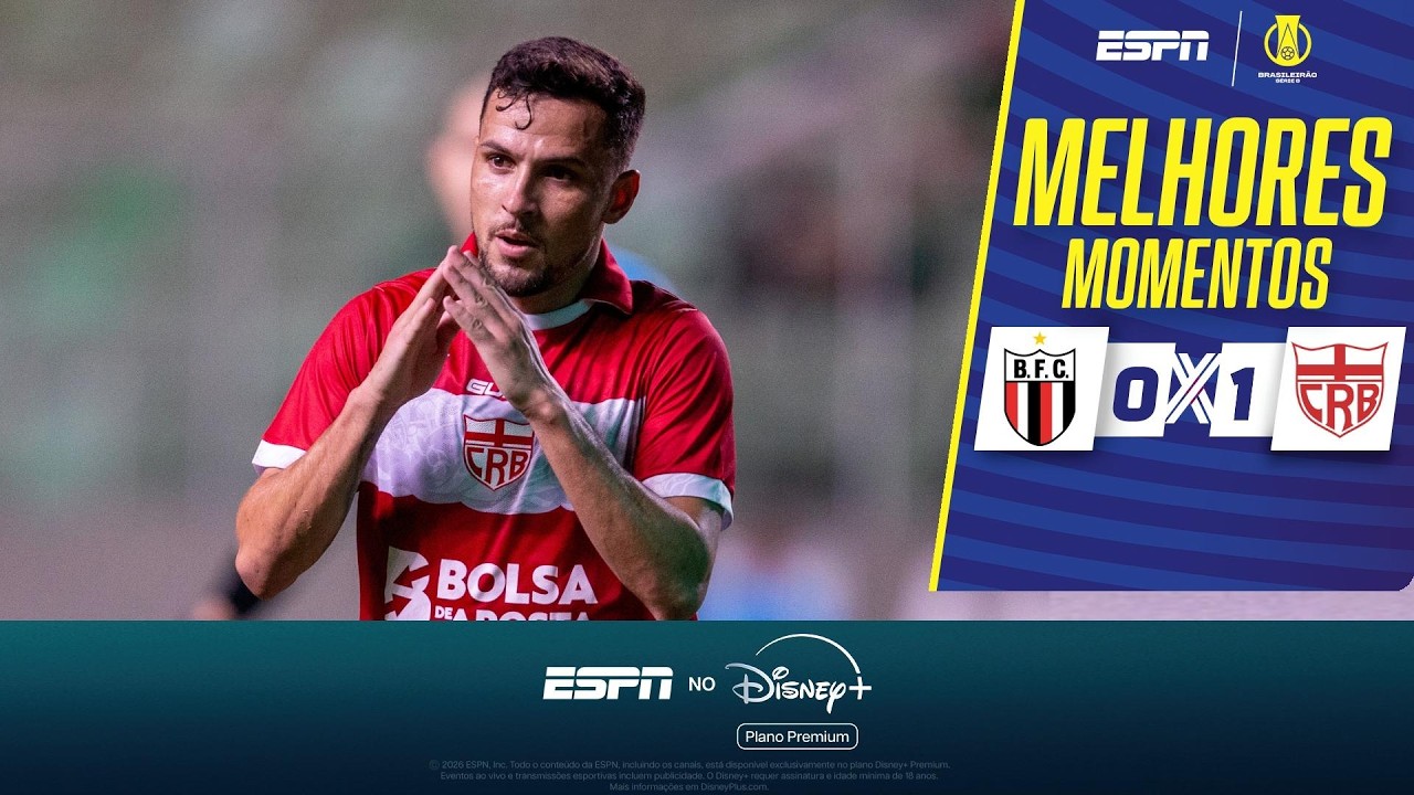 CRB VENCE O BOTAFOGO FORA DE CASA E ENCERRA JEJUM NA SÉRIE B | MELHORES MOMENTOS