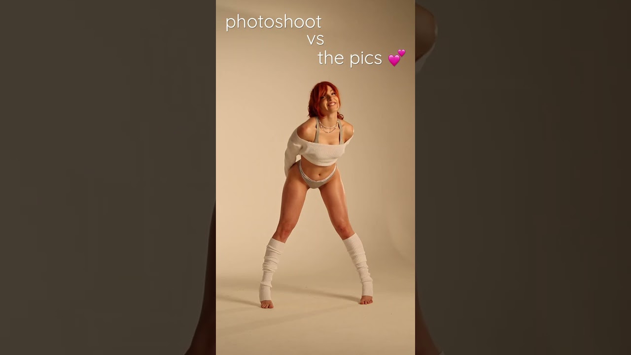 Photoshoot Vs The Pics 📸🤍 #redhead #model #photoshoot
