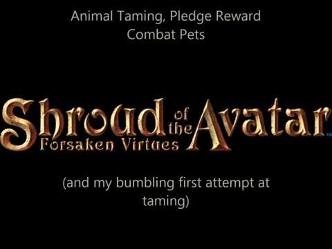 Shroud of the Avatar Taming for Beginners - YouTube